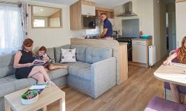 Intérieur d'un mobil home du Camping de Oase Pays-Bas